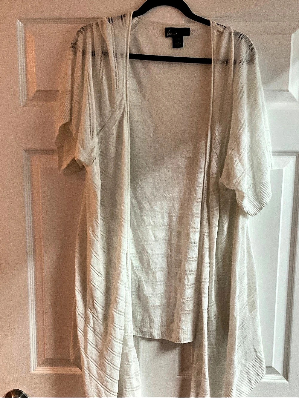 Lane Bryant Linen Cotton Open Front Tunic Size 26/28 Like New